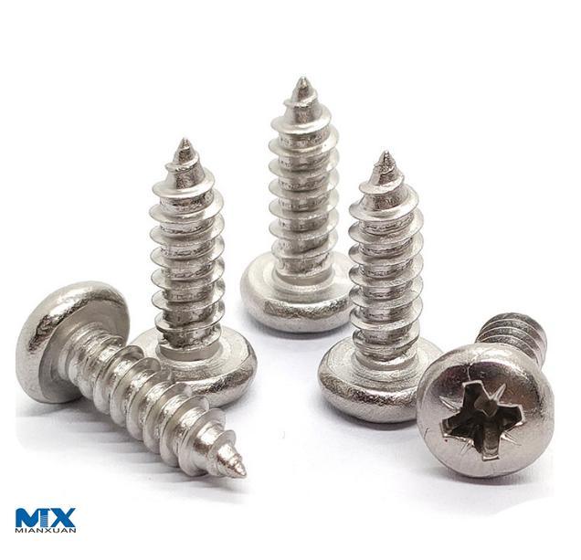 Stainless Steel PH Recessed Round Head Tapping Screws