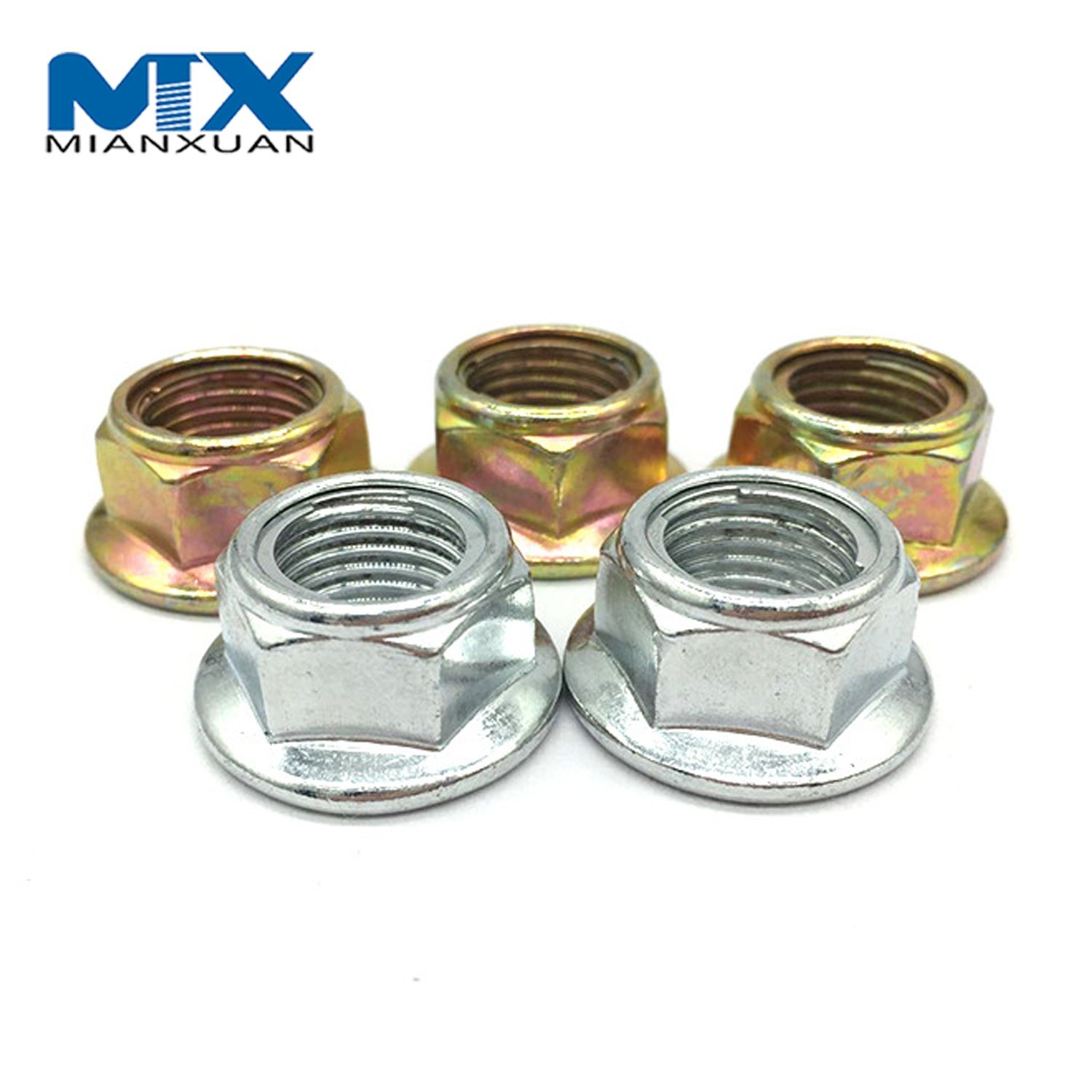 Hex Lock Nut Flange GB1587 with Knurled No-Knurled