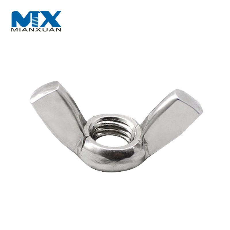 Carbon Steel DIN315 M12 M6 M5 Stainless Steel Locking Wing Nuts Brass Butterfly Wing Nut