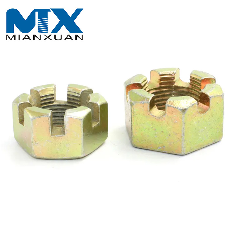 Stainless Steel Hexagon Slotted Nut DIN935