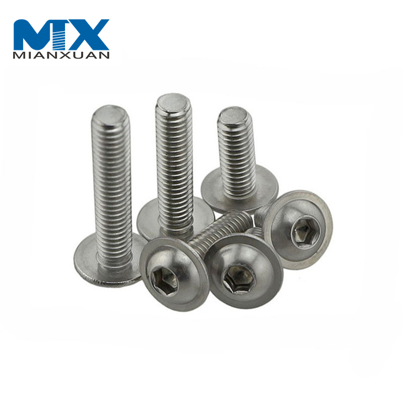 Stainless Steel Hexagon Socket Button Head Screws with Collar ISO7380-2