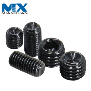 DIN913 Black Oxide Flat Cup End Hexagon Socket Grub Screw for Door Handle