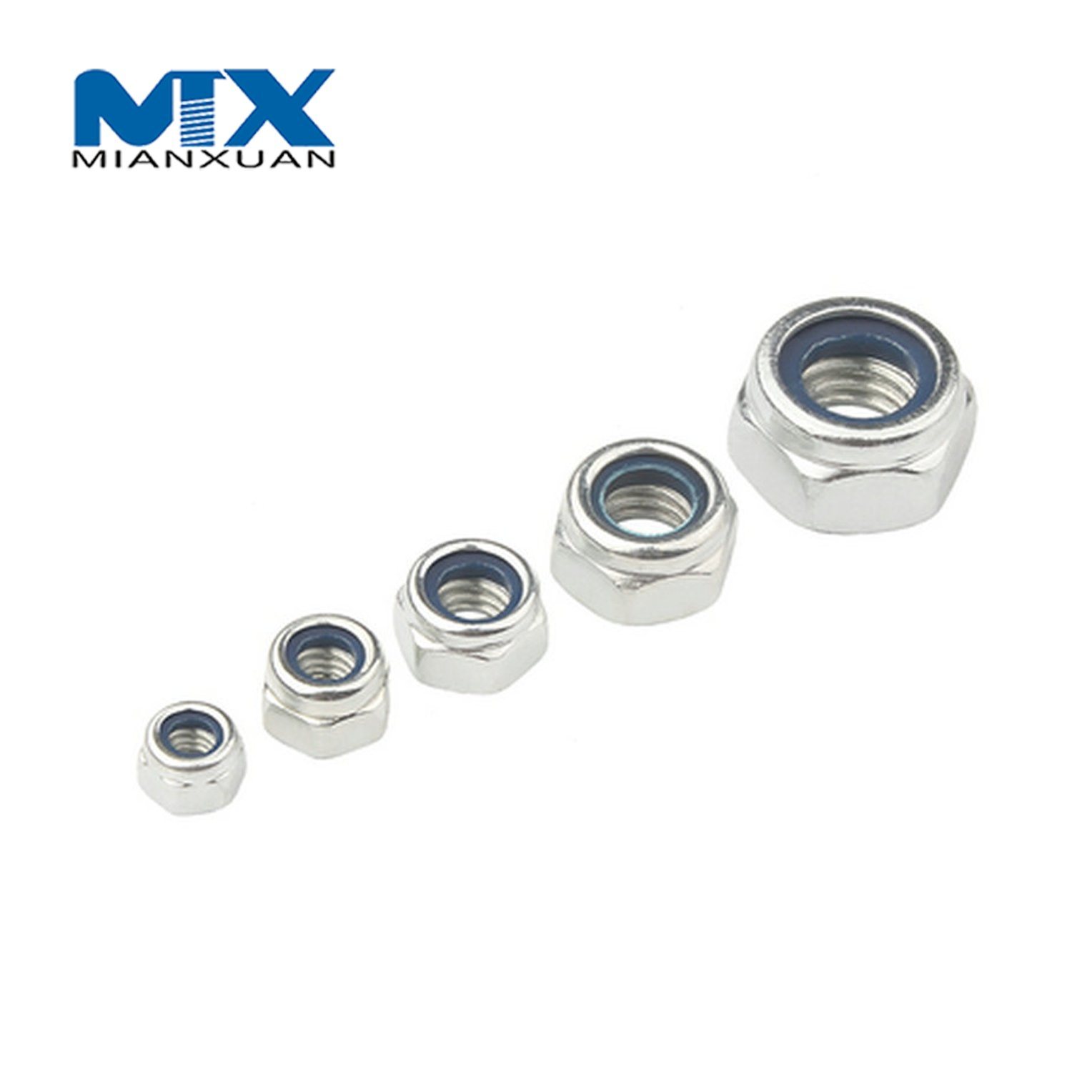 ASME ANSI Nylon Lock Nut Carbon Steel Standard