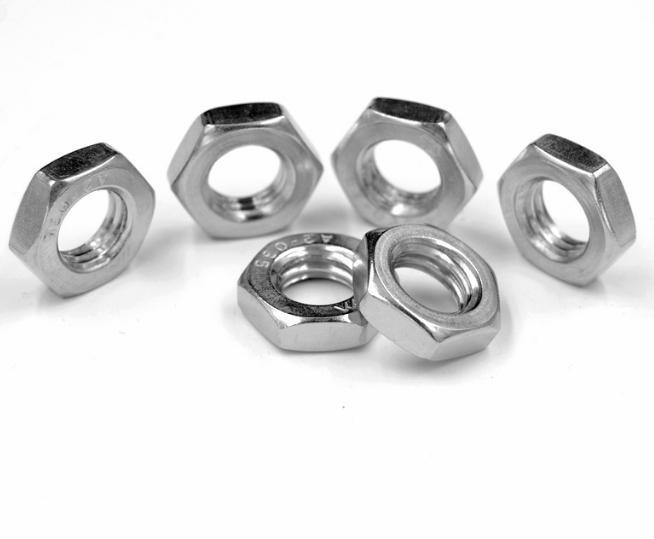 Stainless Steel Hex Thin Nuts Inch Series
