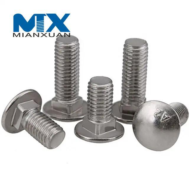 Cup Head Square Neck Bolts Zinc Plated Hot DIP Galvanized Carriage Bolt