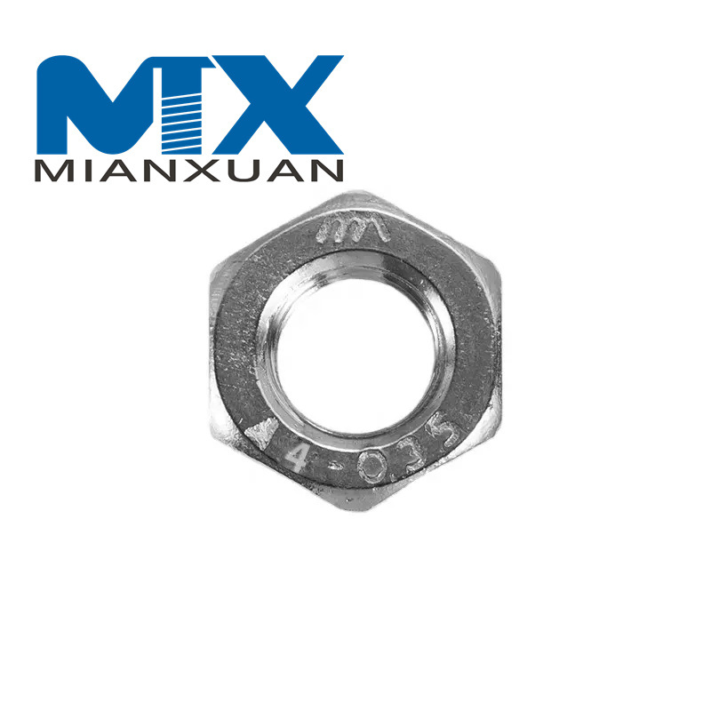 Stainless Steel A2 A4 DIN439 Hex Jam Thin Nut