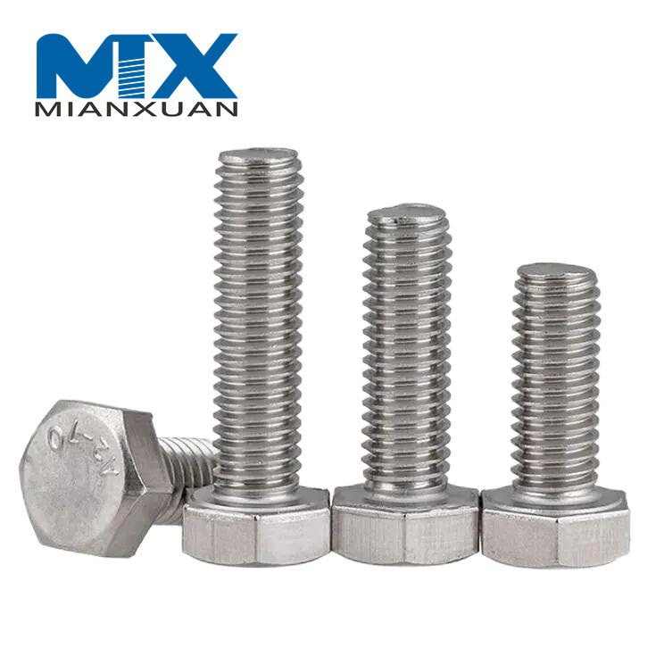 A2 A4 Stainless Steel 304 Hex Head Bolts
