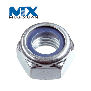 DIN985 Hex Nylon Insert Nut Self Lock Nut DIN 985 Carbon Steel 4.8 8.8 10.9 12.9 M12 M14 M16 M20 Zinc Flake Geomet Dacrome Ruspert
