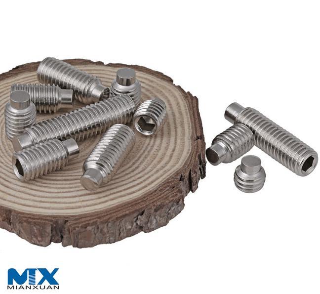 Stainless Steel Hexagon Socket Set Screws with Dog Point