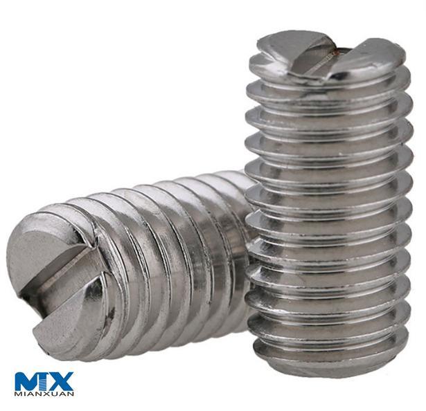 Slotted Set Screws with Flat Point