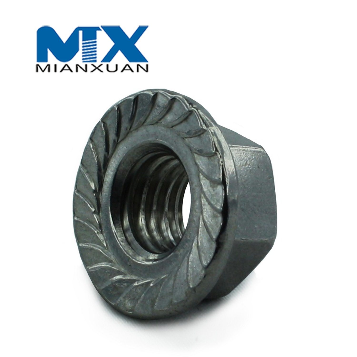 Hex Lock Nut Flange GB1587 with Knurled No-Knurled