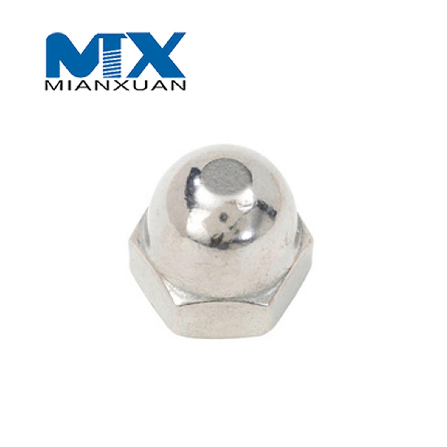 DIN1587 Metal Cap Nylon Lock Nut Carbon Steel Standard