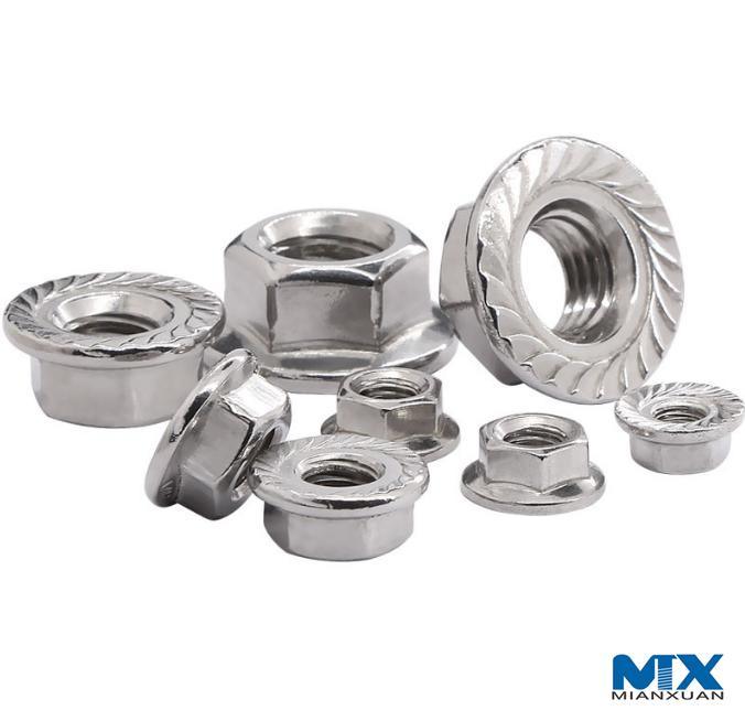 Stainless Steel Hex Nuts with Flange
