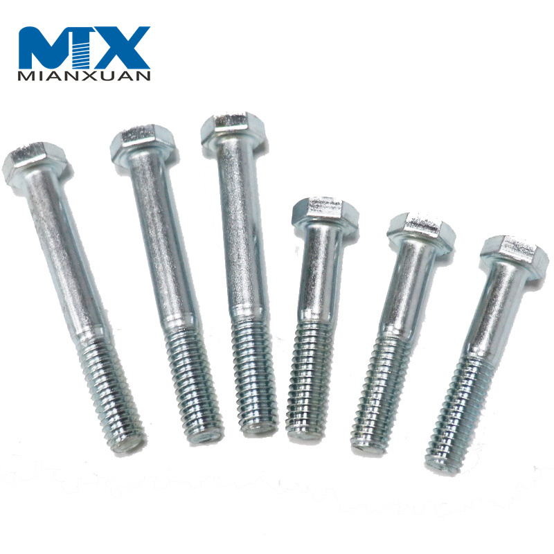 Bolts Bolts High Strength ASME/ANSI B 18.2.1 ASTM A325 A193 B8 1/2′′ 2′′ Stainless Steel Heavy Hex Bolts