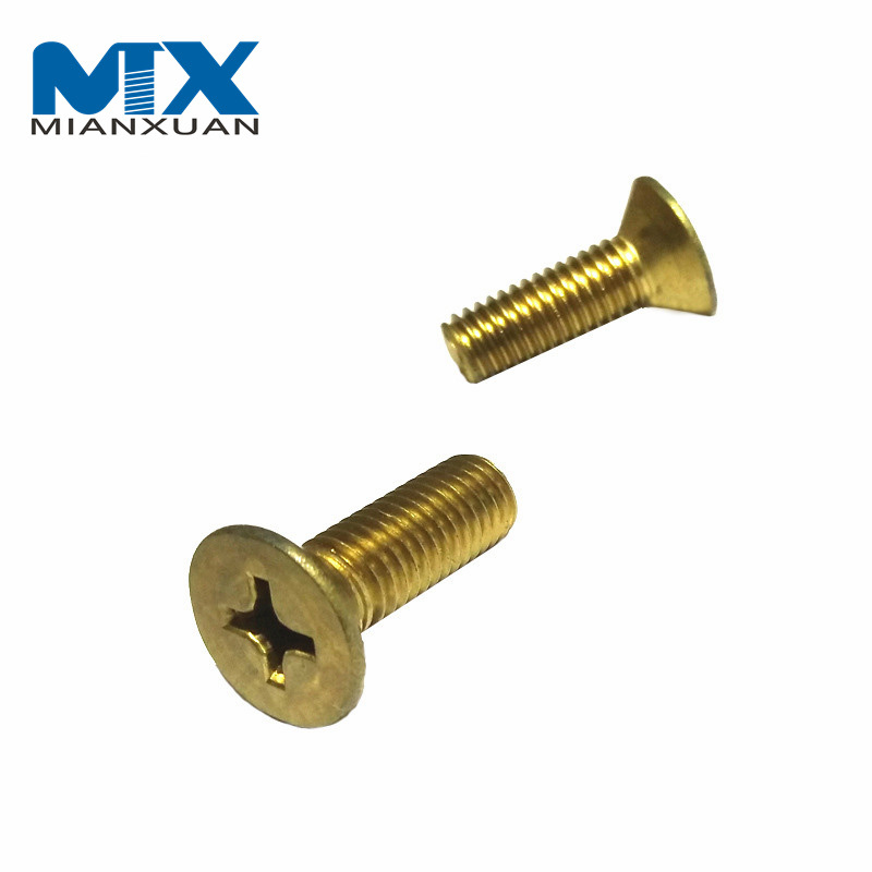 SS304 DIN966 Raised Countersunk Head Screws with Cross Recess