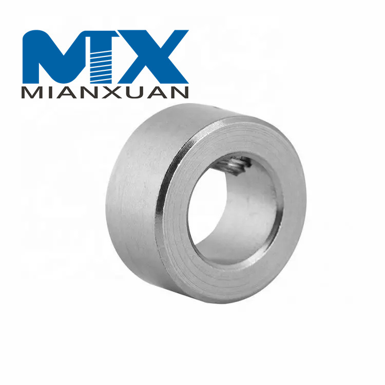 Shaft Locking Collars with Set Screw White Nylon Plastic