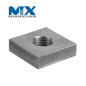 Carbon Steel 4.8 8.8 10.9 12.9 Mild Steel Square Nut DIN 562 557 Squarenut DIN557 DIN562 M24 M30 M36 M42 M48 Zinc Black Plain Galvanize