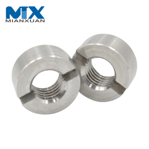 Stainless Slotted Round Nut with Slotted End Face