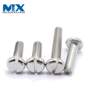 Slotted Cheese Pan Head Steel Bolt Machine Screw DIN84 4.8 / C1008