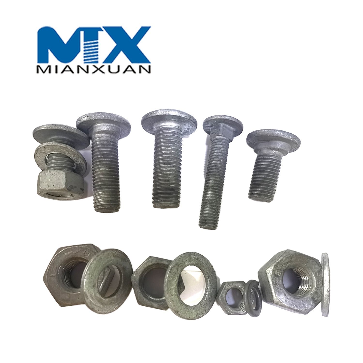 Hot DIP Galvanized Guardrails Bolts for Engineering