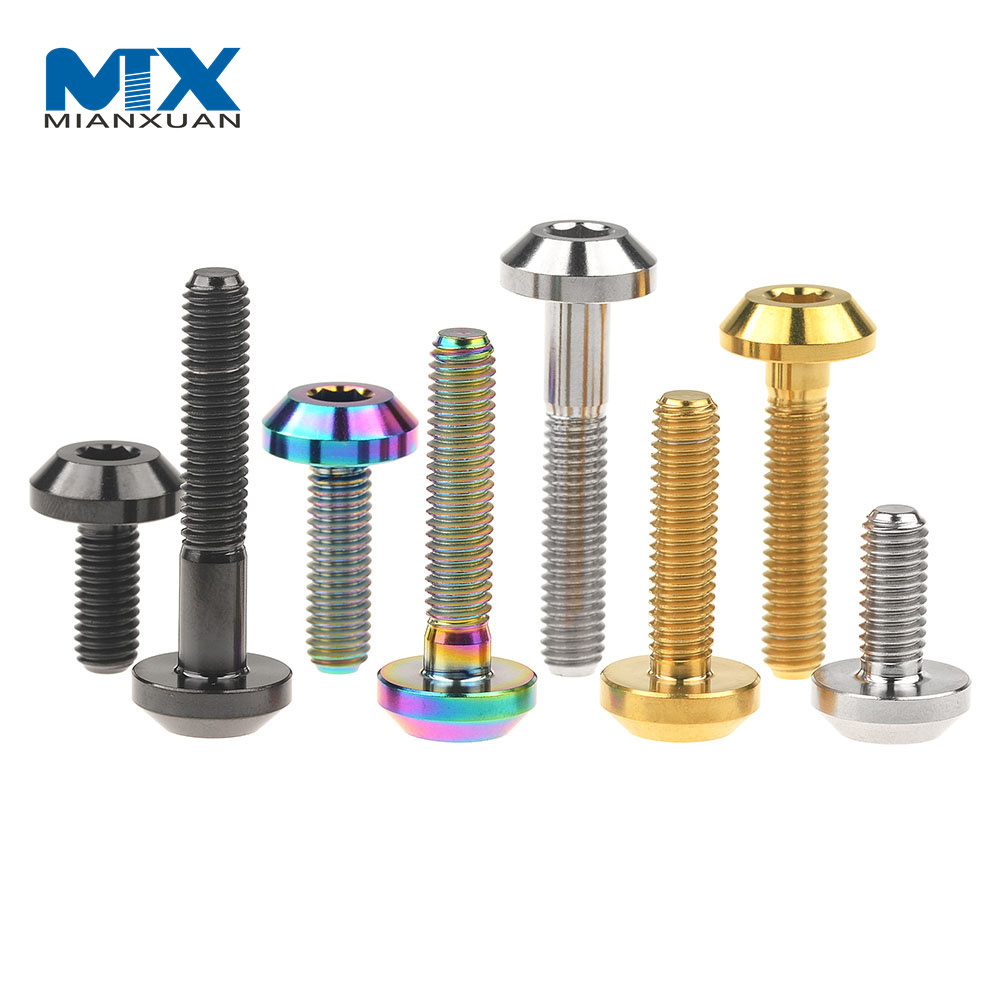 Tornillos de titanio de sujetadores de venta caliente personalizados de fábrica de China