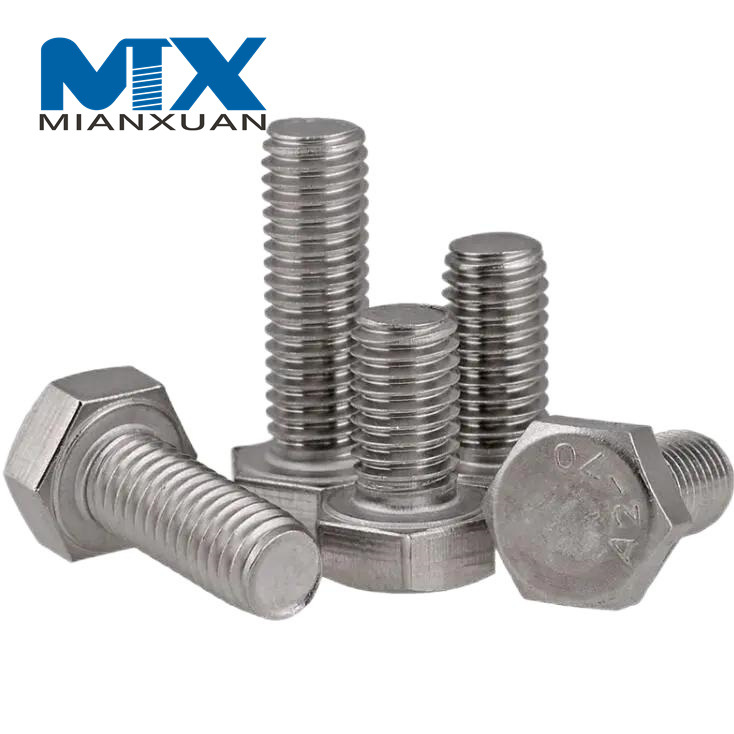 A2 A4 Stainless Steel 304 Hex Head Bolts