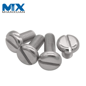 High Quality Round Head DIN85 Slotted Stainless Steel Pan Head Drywall Screw Making Machine Screws