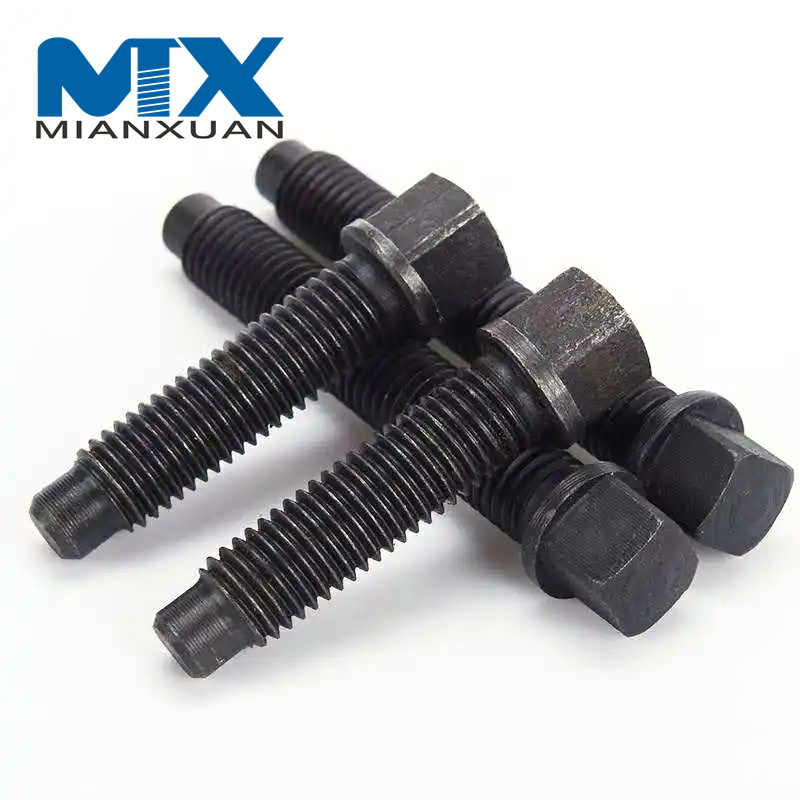 Square Head Bolts with Collar and Short Dog Point with Rounded End