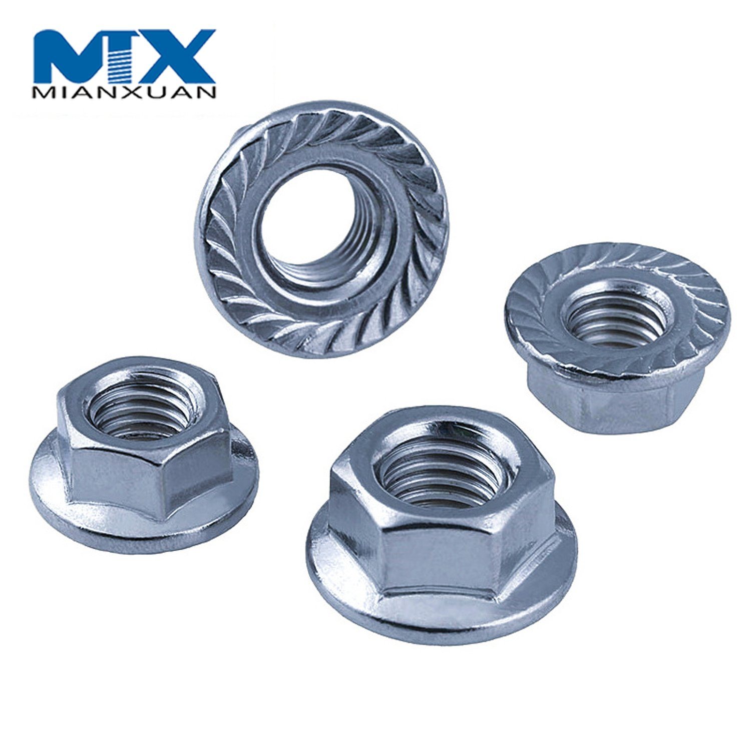 ANSI ASME Hex Nut Flange with Knurled No-Knurled