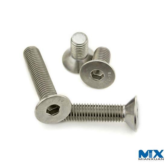 Hexagon Socket Countersunk Head Screws with Reduced Loadability
