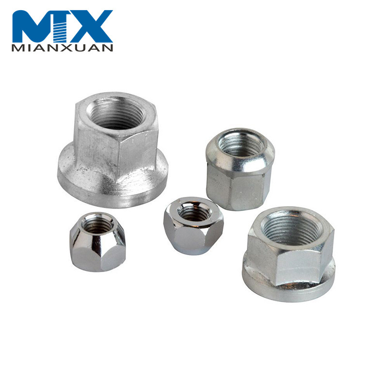 Wheel Hub Nuts DIN 74361 Hexagon Lock Lug Spherical Nuts with Flange