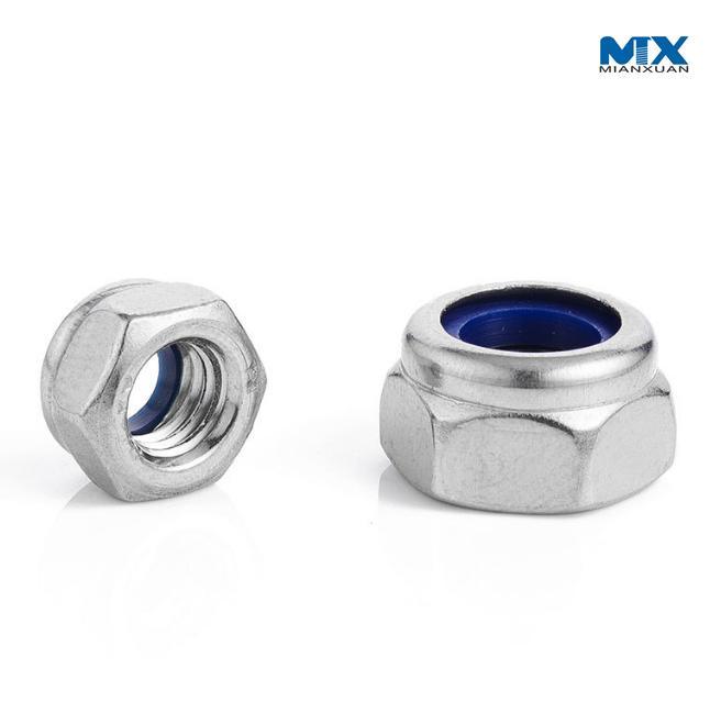 Stainless Steel Hex Nuts with Nylon Insert Ne Type