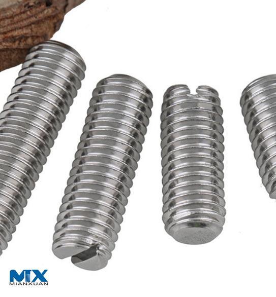 Slotted Set Screws with Flat Point