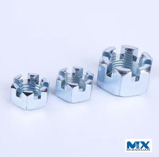 Hex Slotted Thick Nuts Inch Series