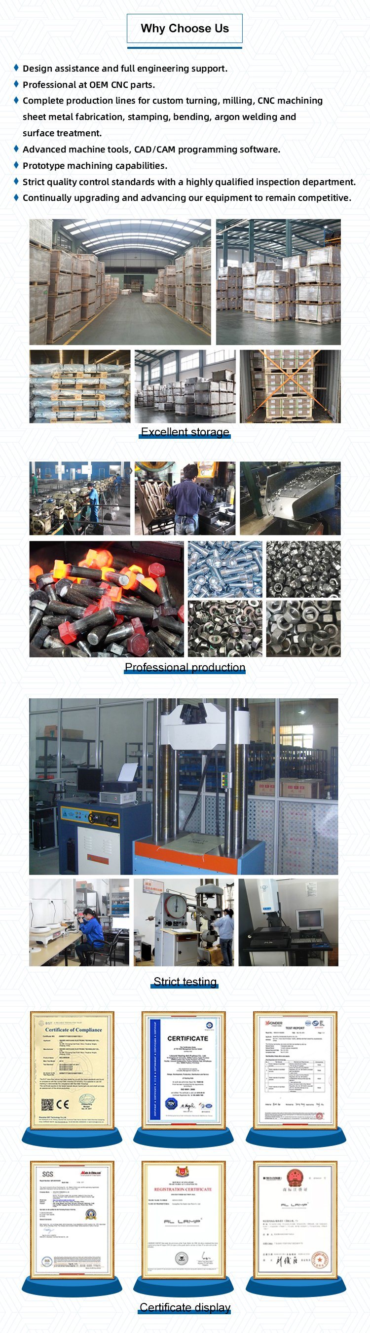 Varillas roscadas de acero inoxidable B8/B8m