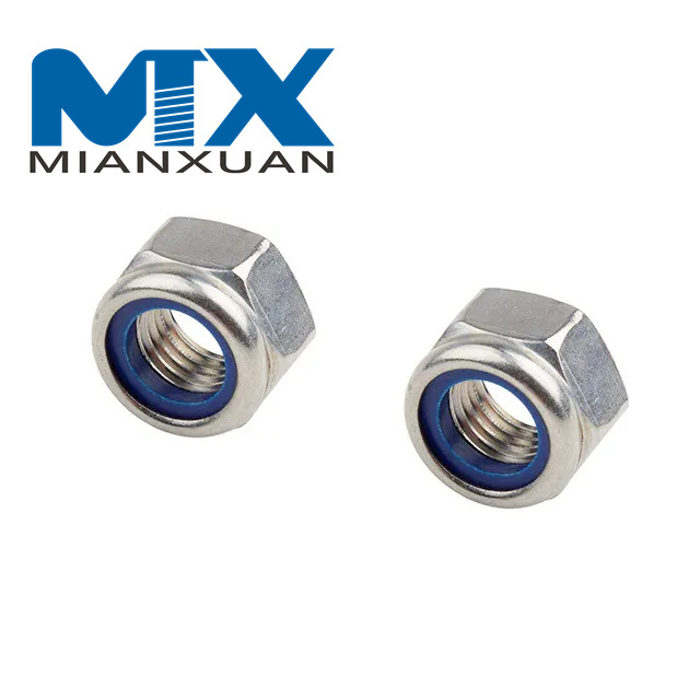 Hot Selling DIN985 Nylon Self-Locking Nut Anti-Slip Hex Nut